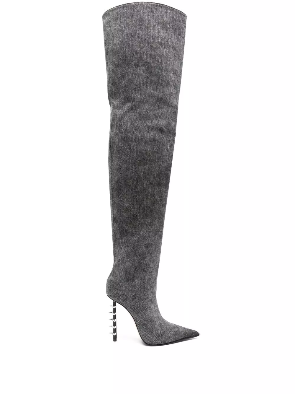 Affordable Le Silla Jagger 125mm denim knee boots Women 0113