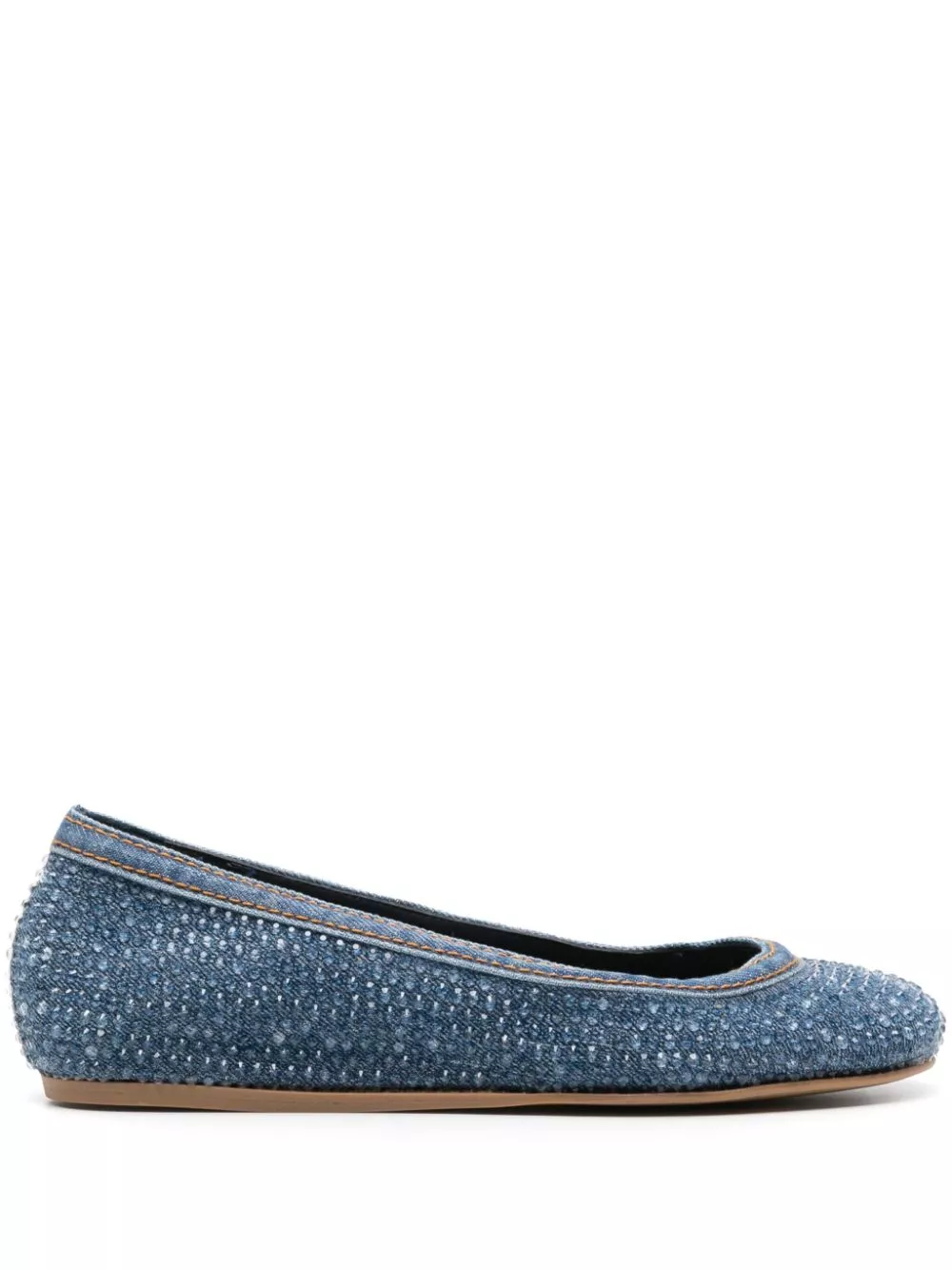 Le Silla Duchess denim ballerina shoes Women 0113