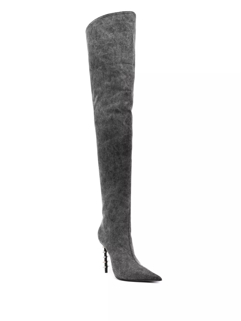 Affordable Le Silla Jagger 125mm denim knee boots Women 0113