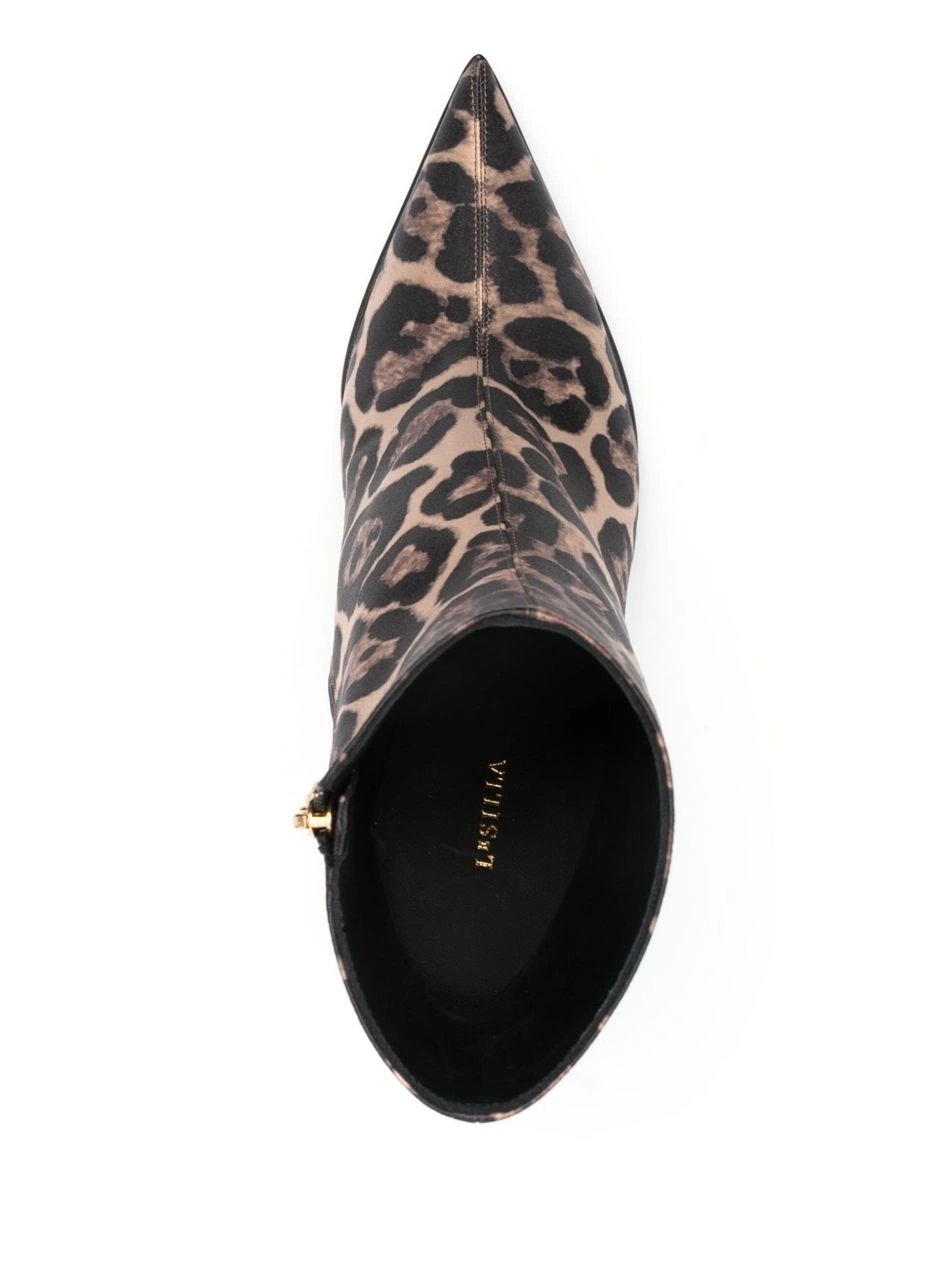 Affordable 100mm Silla Women Eva boots leopard-print Le 0318